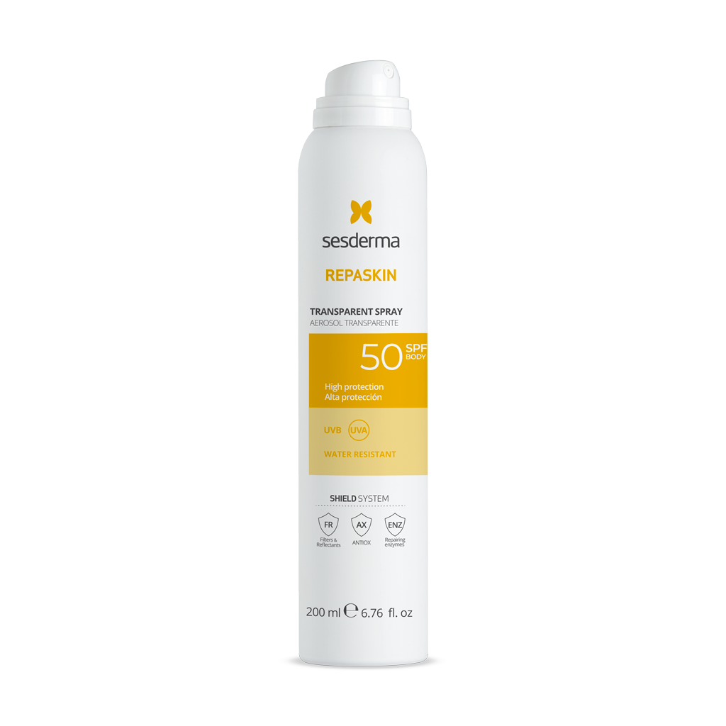 SESDERMA REPASKIN APSAUGINIS PURŠKIKLIS NUO SAULĖS KŪNUI SU SPF 50, 200 ML