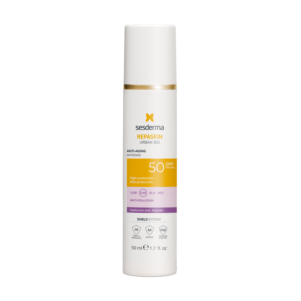 SESDERMA REPASKIN URBAN 365 APSAUGINIS VEIDO KREMAS SPF50, 50 ML