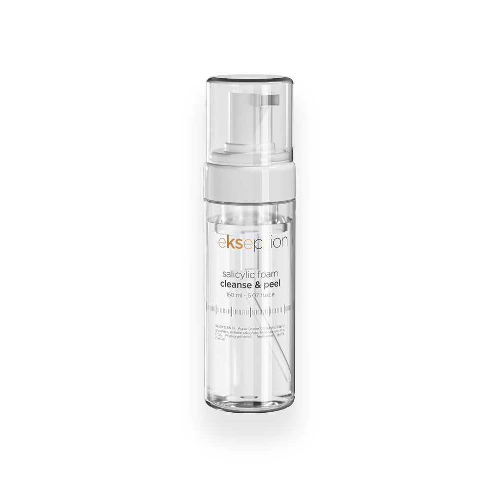 EKSEPTION Salicylic Foam Cleanse & Peel - Prausimosi putos su salicilo rūgštimi, 150 ml