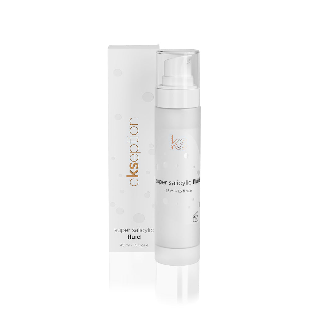 EKSEPTION Super Salicylic Fluid - Serumas riebiai, aknės pažeistai odai, 45 ml