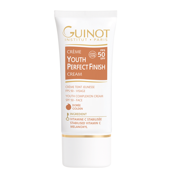 GUINOT Youth Perfect Finish Golden jauninamasis kremas su spalva SPF50 auksinio atspalvio, 30 ml
