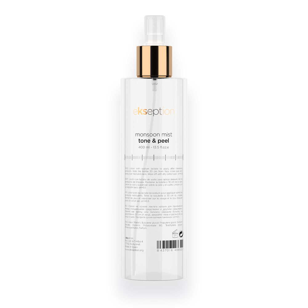 EKSEPTION Monsoon Mist Tone & Peel - Gaivinamasis ir drėkinamasis purškiamas tonikas, 400 ml