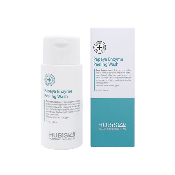 HUBISLAB PURE BALANCE VEIDO ŠVEITIKLIS SU PAPAJOS FERMENTAIS, 70 G